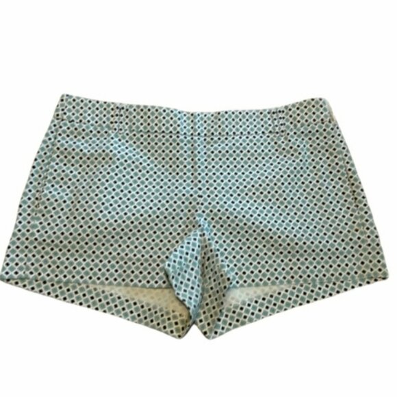 J. Crew City Fit Diamond Pattern Chino Shorts EUC sz 8 - Picture 7 of 7